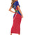Haitian Flag Day 18 May Short Sleeve Bodycon Dress Jounen Drapo Ayisyen