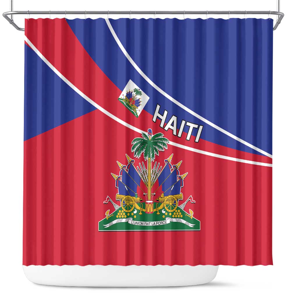 Haitian Flag Day 18 May Shower Curtain Jounen Drapo Ayisyen