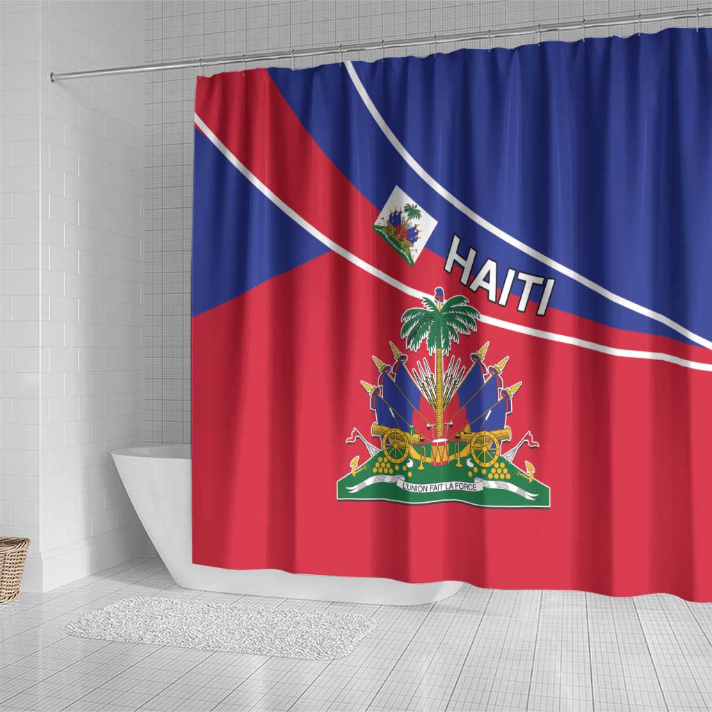 Haitian Flag Day 18 May Shower Curtain Jounen Drapo Ayisyen