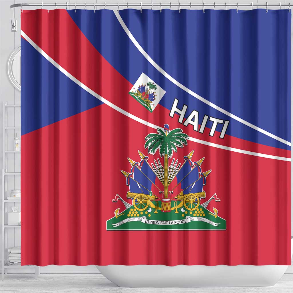 Haitian Flag Day 18 May Shower Curtain Jounen Drapo Ayisyen