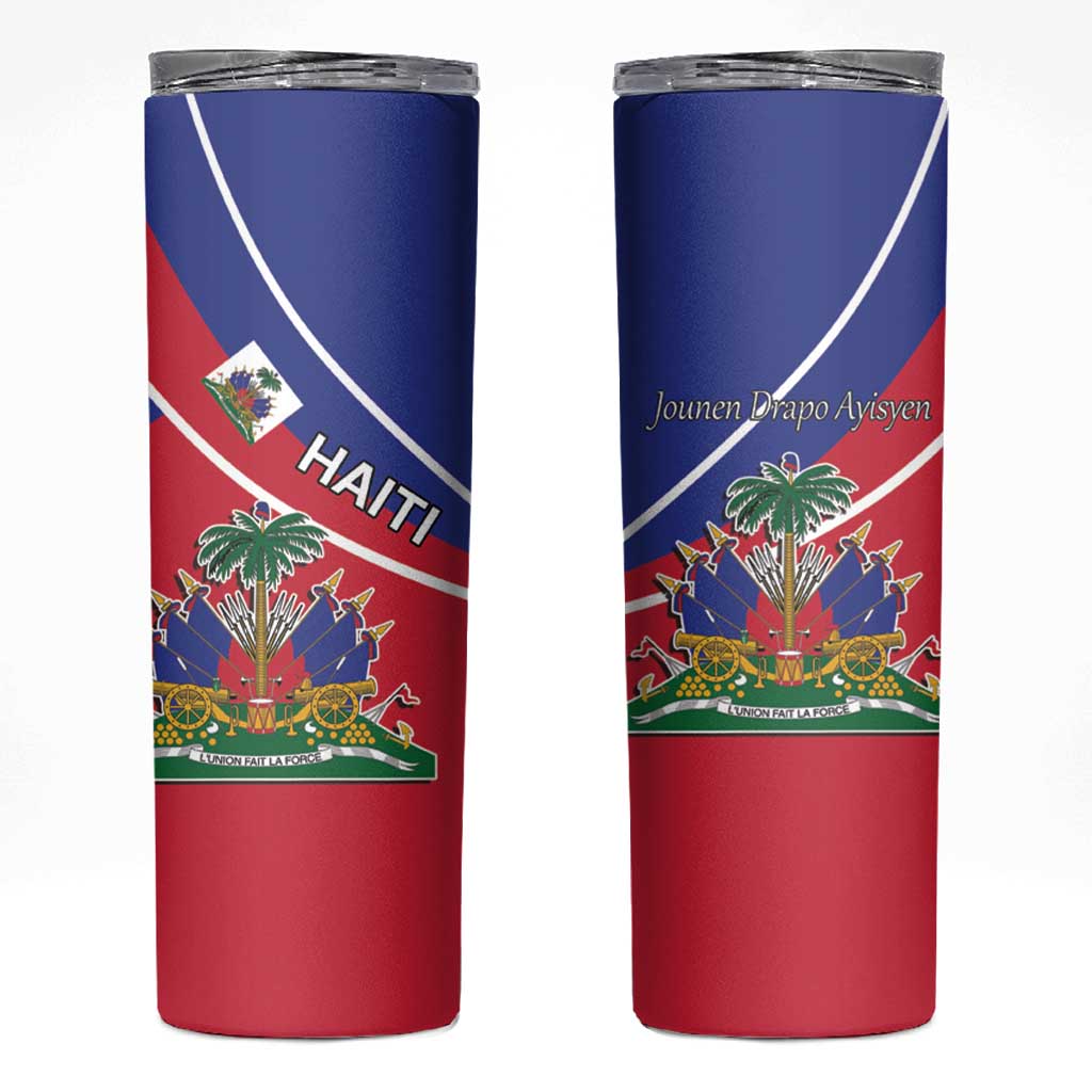 Haitian Flag Day 18 May Skinny Tumbler Jounen Drapo Ayisyen