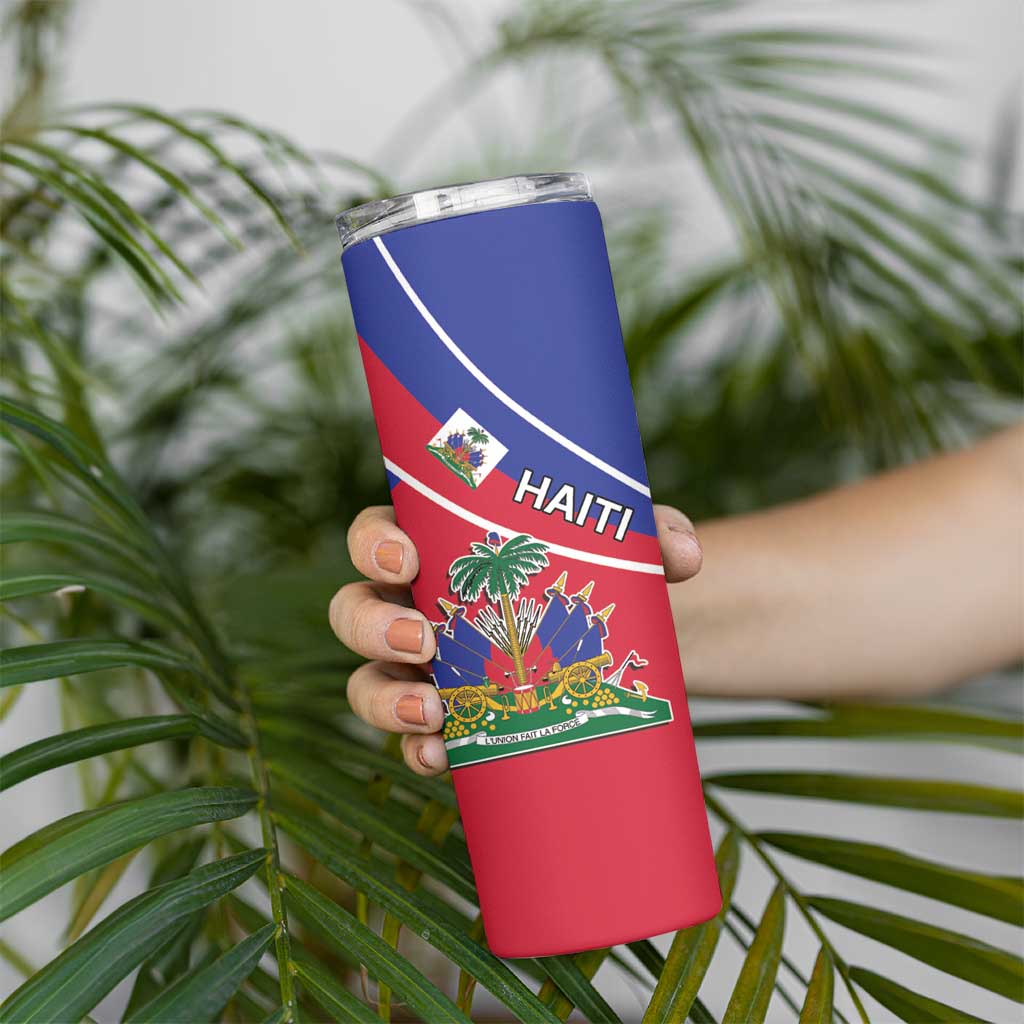 Haitian Flag Day 18 May Skinny Tumbler Jounen Drapo Ayisyen