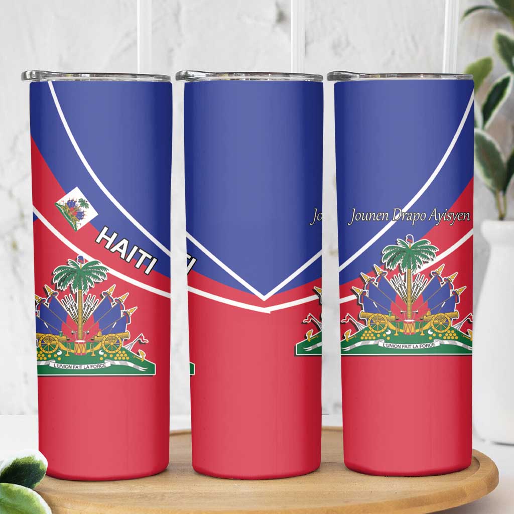 Haitian Flag Day 18 May Skinny Tumbler Jounen Drapo Ayisyen