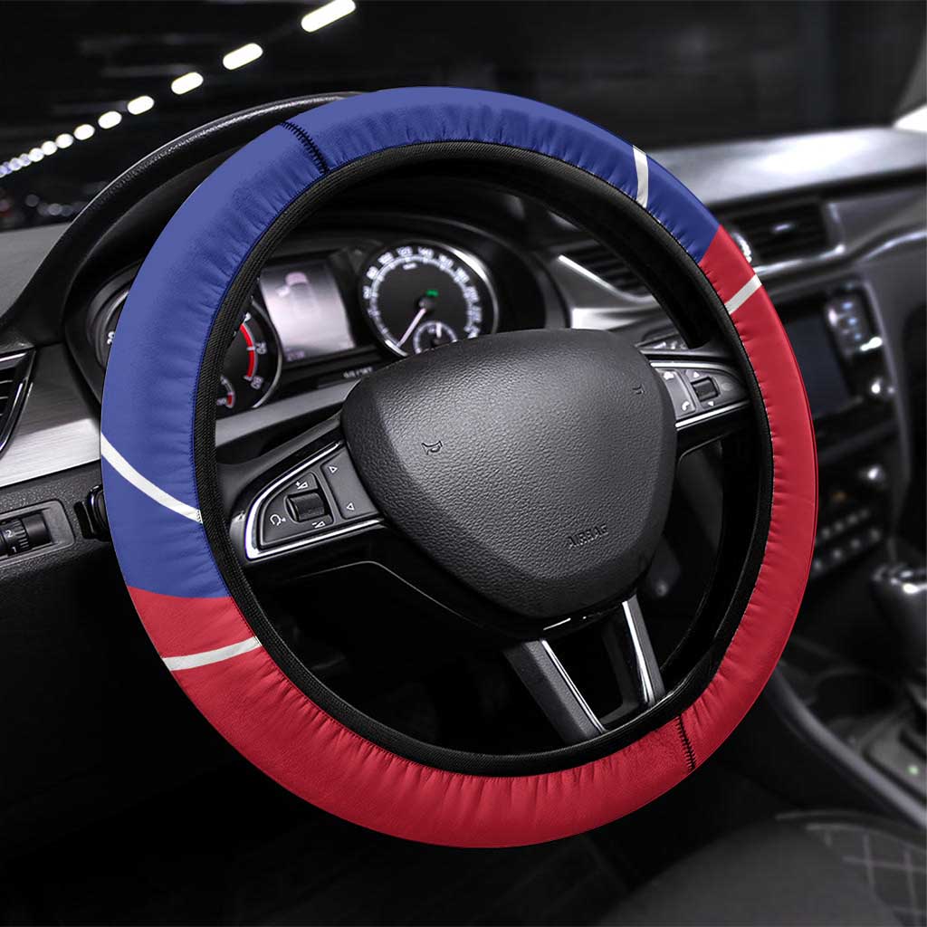 Haitian Flag Day 18 May Steering Wheel Cover Jounen Drapo Ayisyen