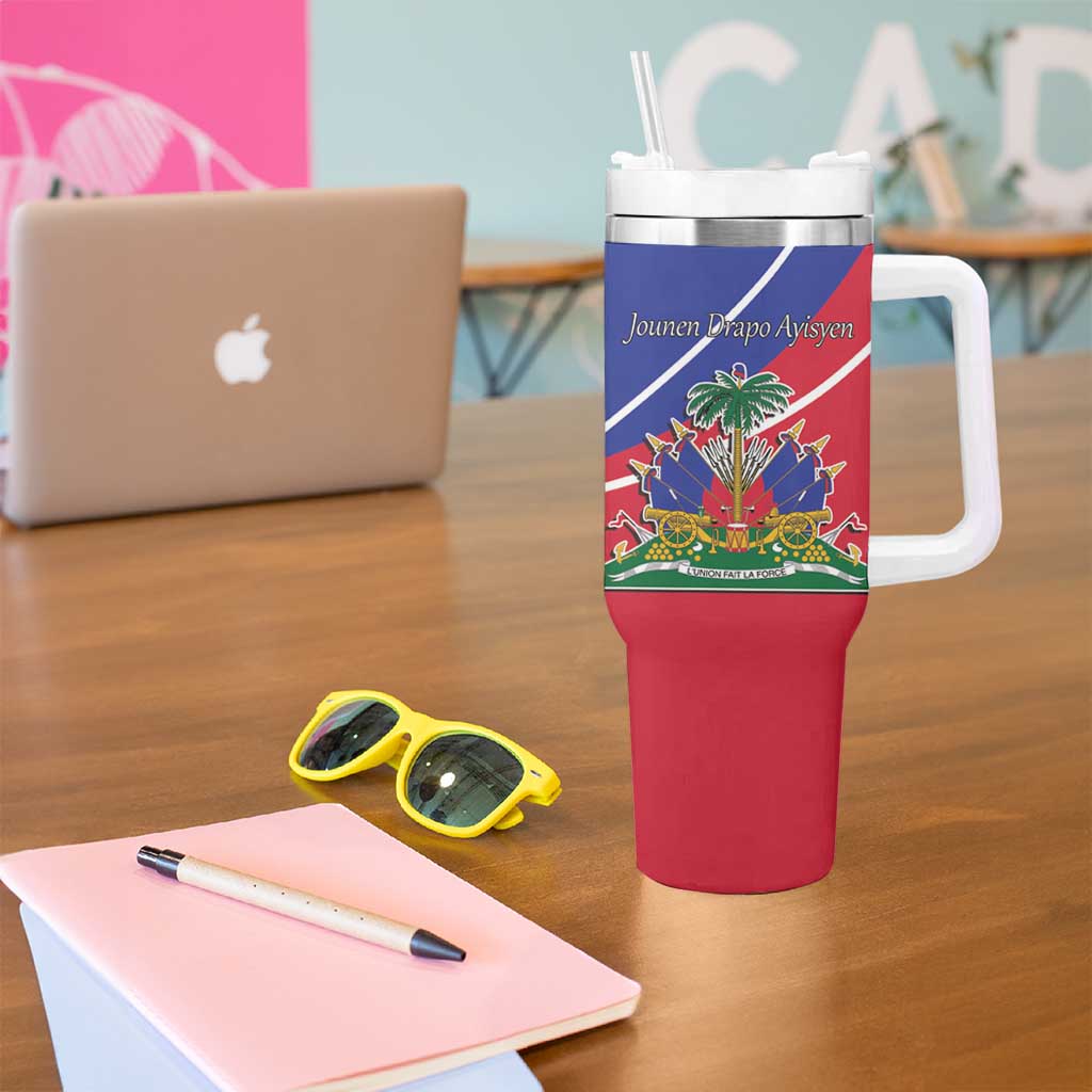 Haitian Flag Day 18 May Tumbler With Handle Jounen Drapo Ayisyen
