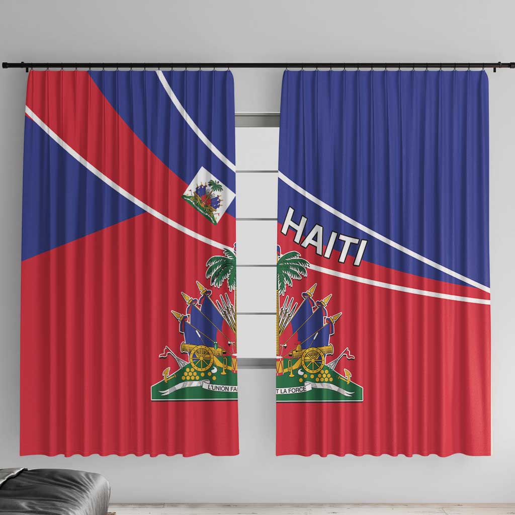 Haitian Flag Day 18 May Window Curtain Jounen Drapo Ayisyen