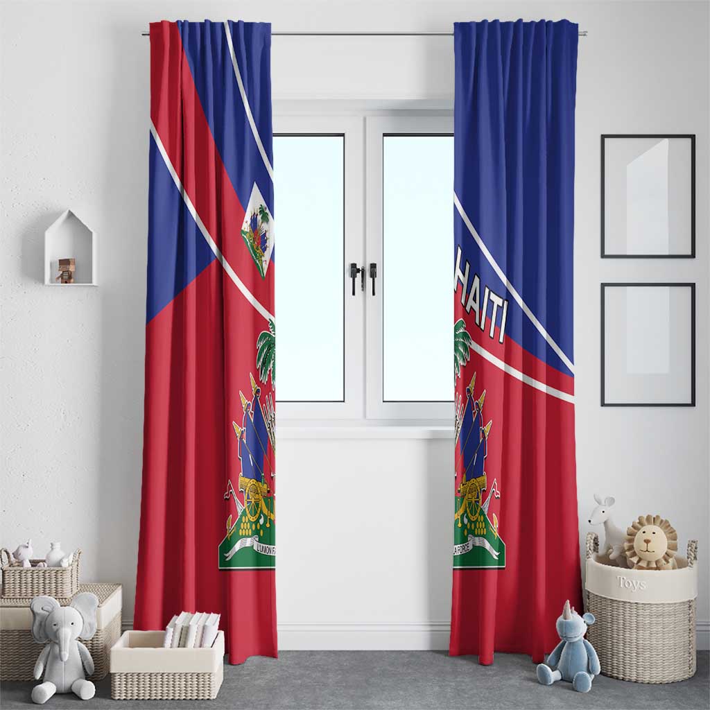 Haitian Flag Day 18 May Window Curtain Jounen Drapo Ayisyen