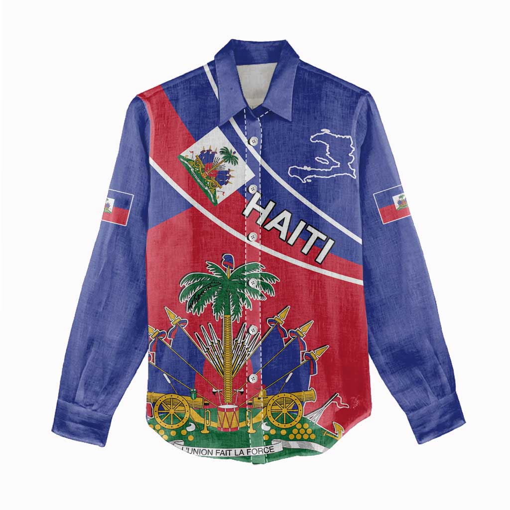 Haitian Flag Day 18 May Women Casual Shirt Jounen Drapo Ayisyen