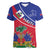 Haitian Flag Day 18 May Women V-Neck T-Shirt Jounen Drapo Ayisyen
