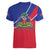 Haitian Flag Day 18 May Women V-Neck T-Shirt Jounen Drapo Ayisyen