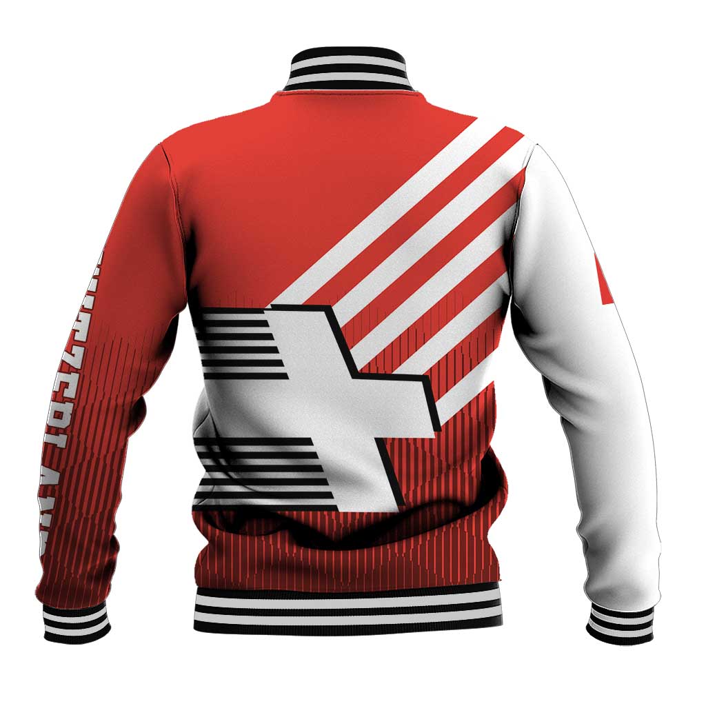 Switzerland Coat of Arms Baseball Jacket Swiss Greek cross