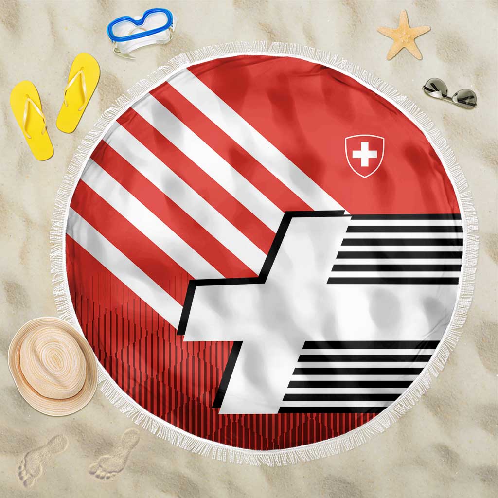 Switzerland Coat of Arms Beach Blanket Swiss Greek cross