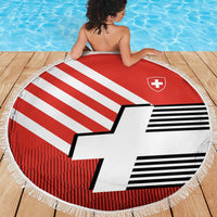 Switzerland Coat of Arms Beach Blanket Swiss Greek cross