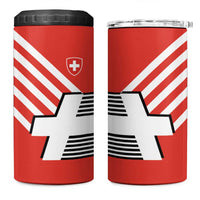 Switzerland Coat of Arms 4 in 1 Can Cooler Tumbler Swiss Greek cross