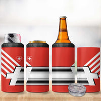 Switzerland Coat of Arms 4 in 1 Can Cooler Tumbler Swiss Greek cross