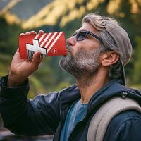Switzerland Coat of Arms 4 in 1 Can Cooler Tumbler Swiss Greek cross