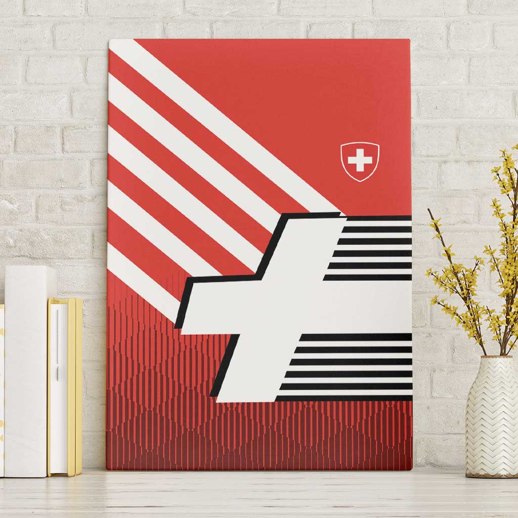 Switzerland Coat of Arms Canvas Wall Art Swiss Greek cross