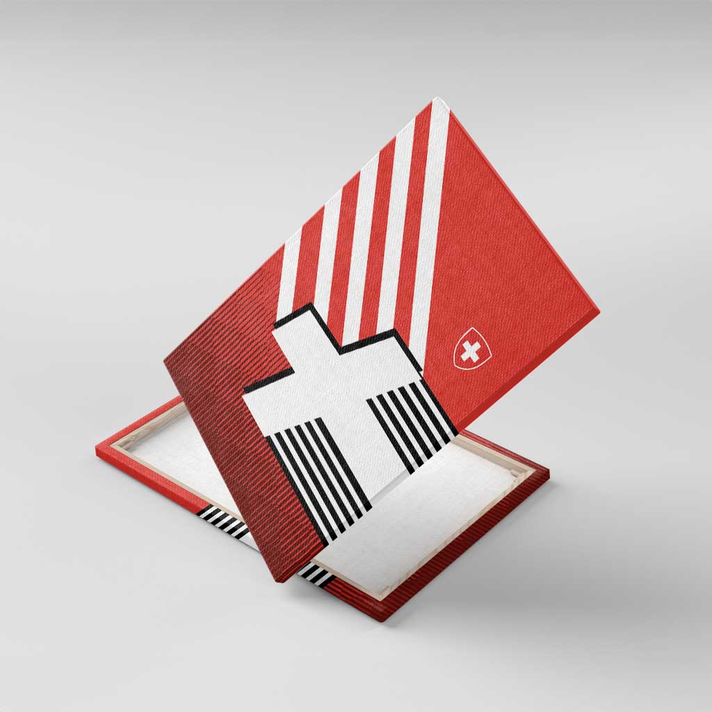 Switzerland Coat of Arms Canvas Wall Art Swiss Greek cross