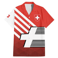 Switzerland Coat of Arms Family Matching Mermaid Dress and Hawaiian Shirt Swiss Greek cross