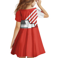 Switzerland Coat of Arms Family Matching Off Shoulder Short Dress and Hawaiian Shirt Swiss Greek cross