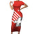 Switzerland Coat of Arms Family Matching Short Sleeve Bodycon Dress and Hawaiian Shirt Swiss Greek cross
