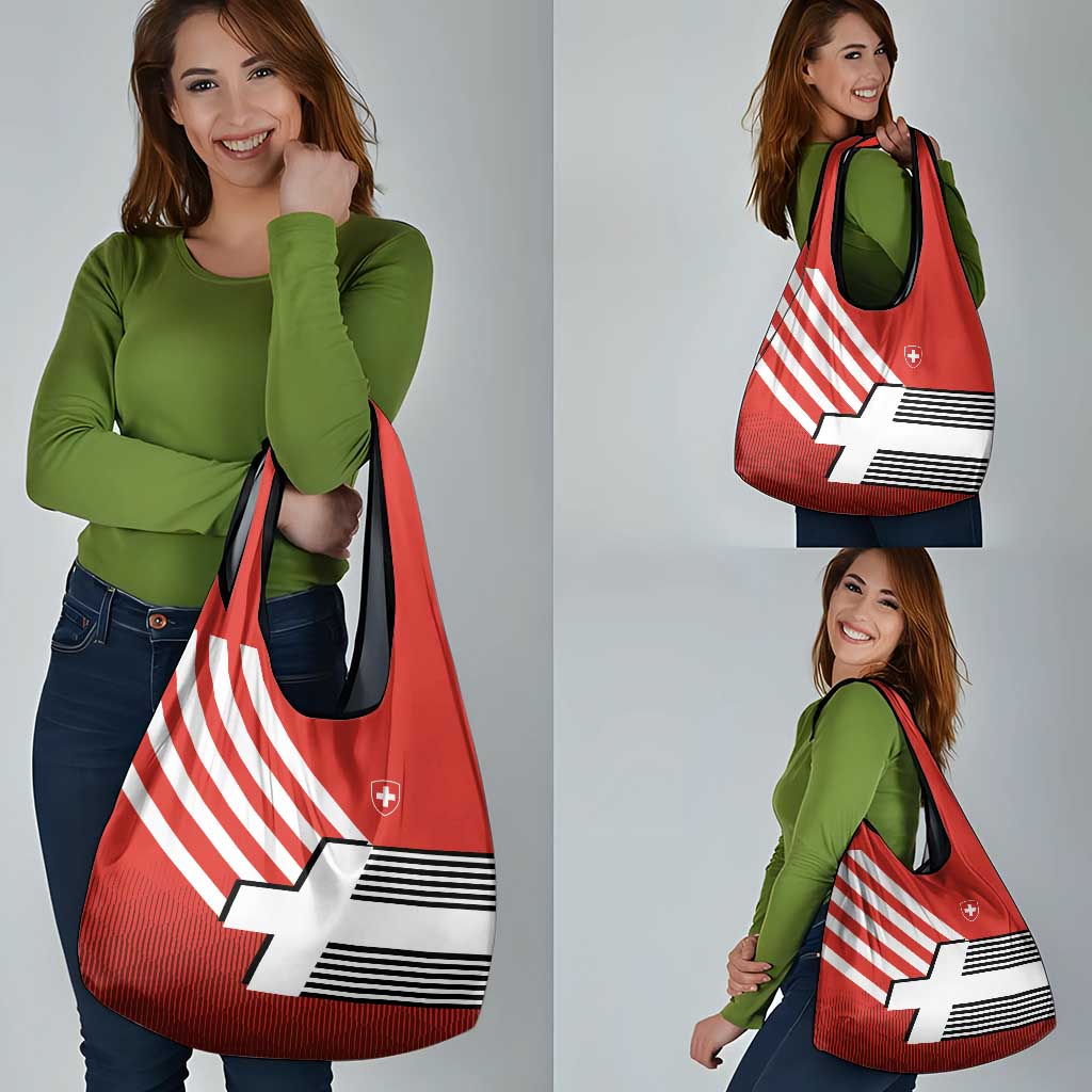 Switzerland Coat of Arms Grocery Bag Swiss Greek cross