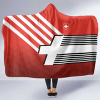 Switzerland Coat of Arms Hooded Blanket Swiss Greek cross