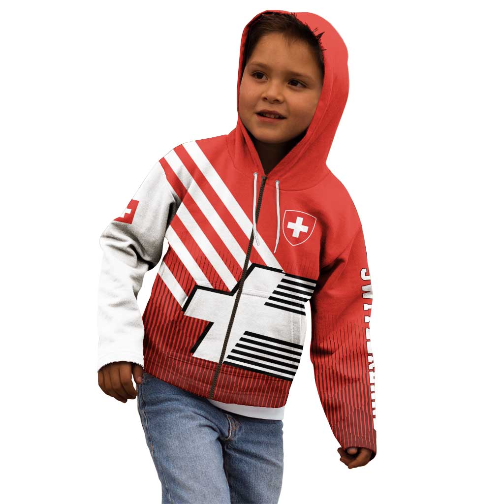 Switzerland Coat of Arms Kid Hoodie Swiss Greek cross