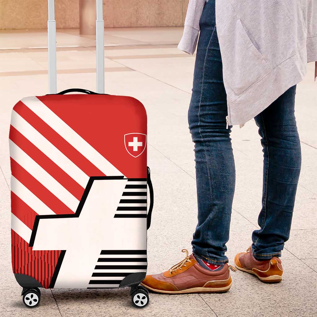 Switzerland Coat of Arms Luggage Cover Swiss Greek cross