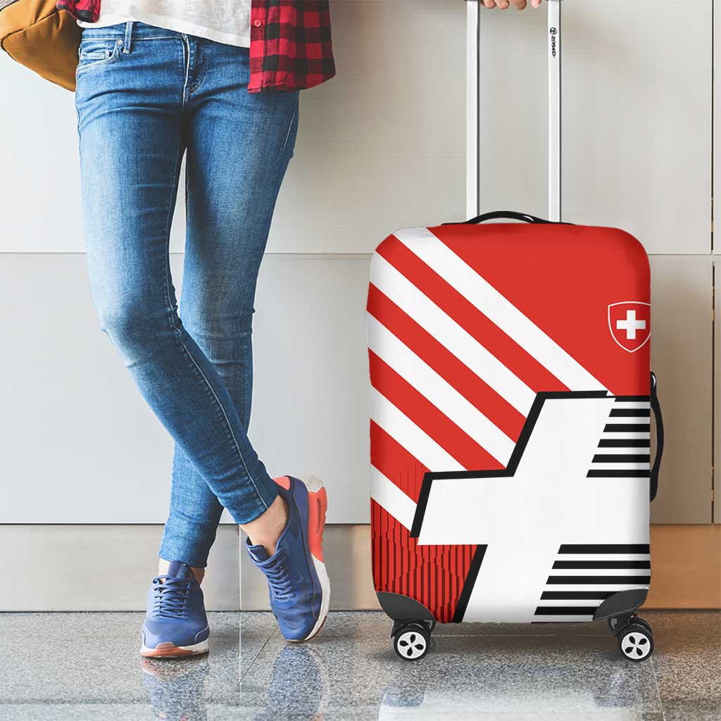 Switzerland Coat of Arms Luggage Cover Swiss Greek cross