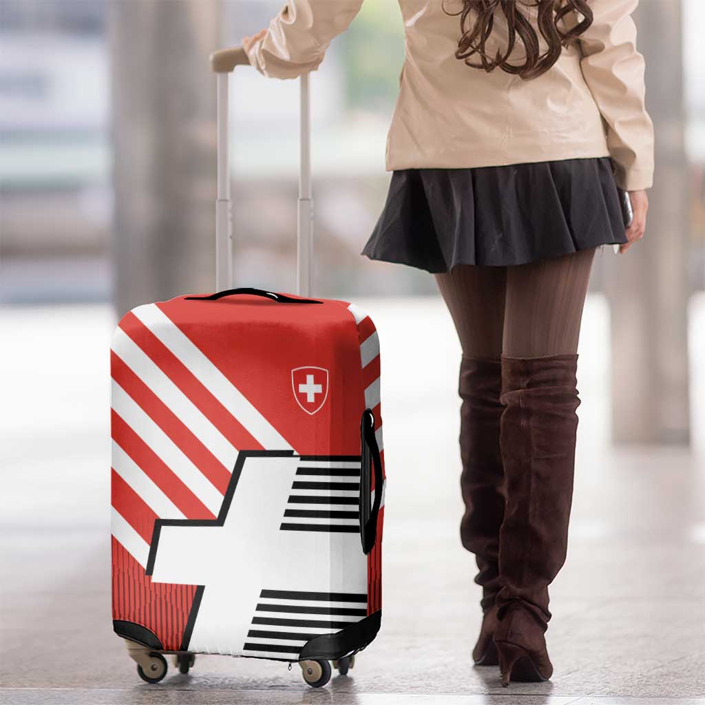 Switzerland Coat of Arms Luggage Cover Swiss Greek cross