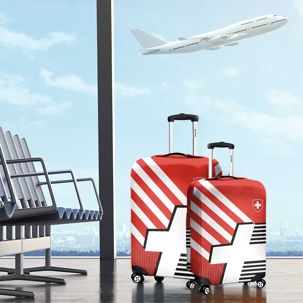 Switzerland Coat of Arms Luggage Cover Swiss Greek cross