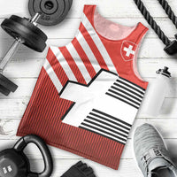 Switzerland Coat of Arms Men Tank Top Swiss Greek cross
