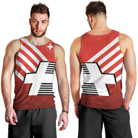 Switzerland Coat of Arms Men Tank Top Swiss Greek cross