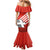 Switzerland Coat of Arms Mermaid Dress Swiss Greek cross