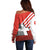 Switzerland Coat of Arms Off Shoulder Sweater Swiss Greek cross