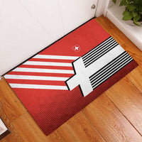 Switzerland Coat of Arms Rubber Doormat Swiss Greek cross