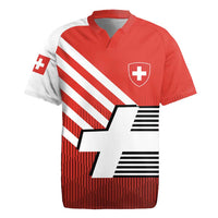 Switzerland Coat of Arms Rugby Jersey Swiss Greek cross