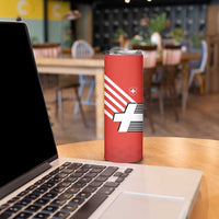 Switzerland Coat of Arms Skinny Tumbler Swiss Greek cross