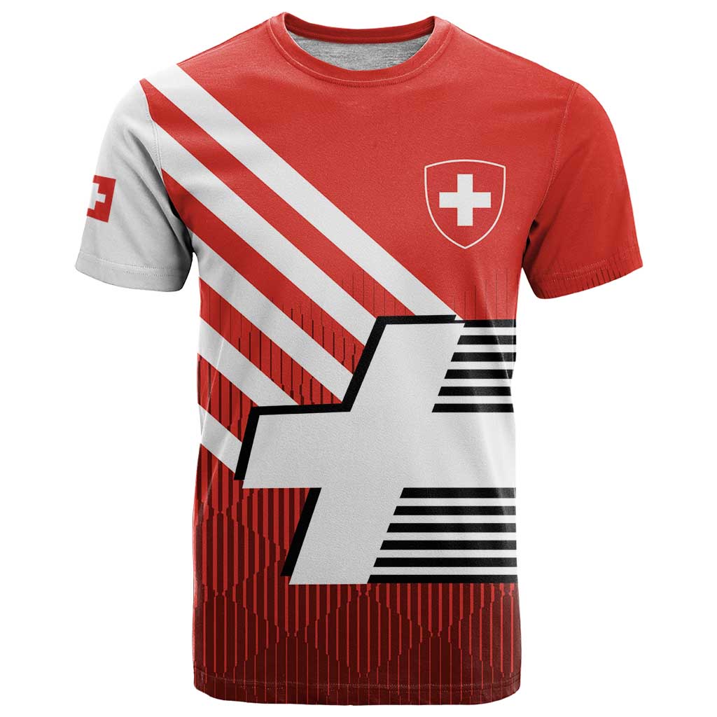Switzerland Coat of Arms T Shirt Swiss Greek cross
