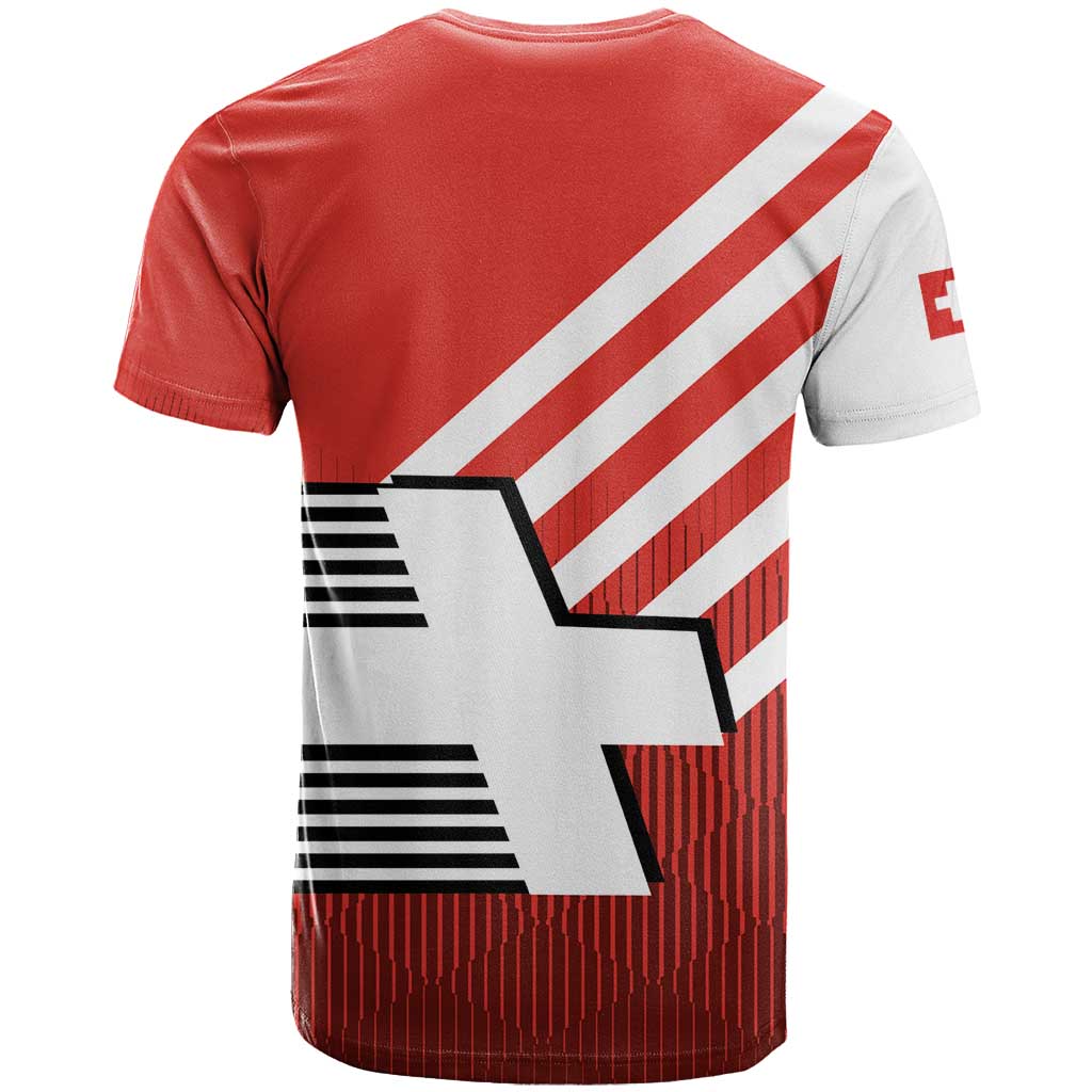 Switzerland Coat of Arms T Shirt Swiss Greek cross