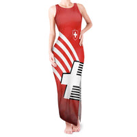 Switzerland Coat of Arms Tank Maxi Dress Swiss Greek cross