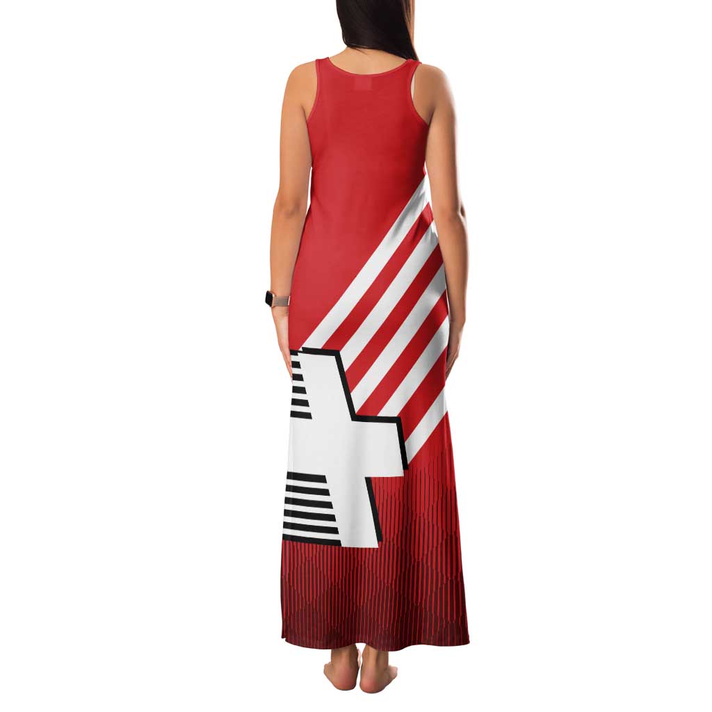 Switzerland Coat of Arms Tank Maxi Dress Swiss Greek cross