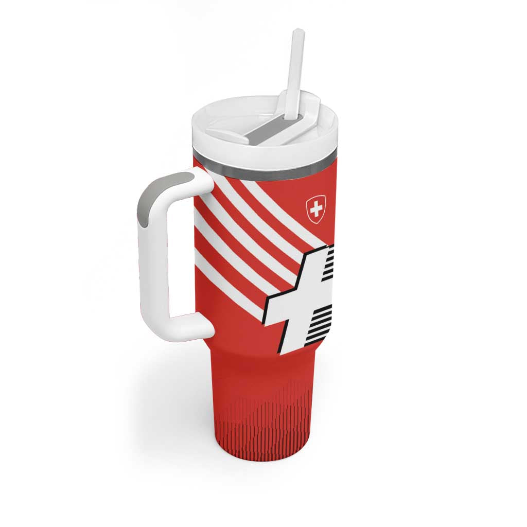 Switzerland Coat of Arms Tumbler With Handle Swiss Greek cross