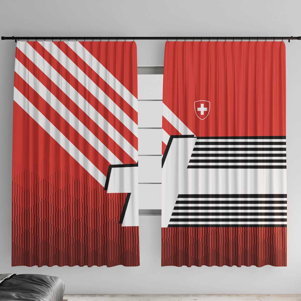 Switzerland Coat of Arms Window Curtain Swiss Greek cross