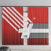 Switzerland Coat of Arms Window Curtain Swiss Greek cross