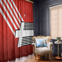 Switzerland Coat of Arms Window Curtain Swiss Greek cross
