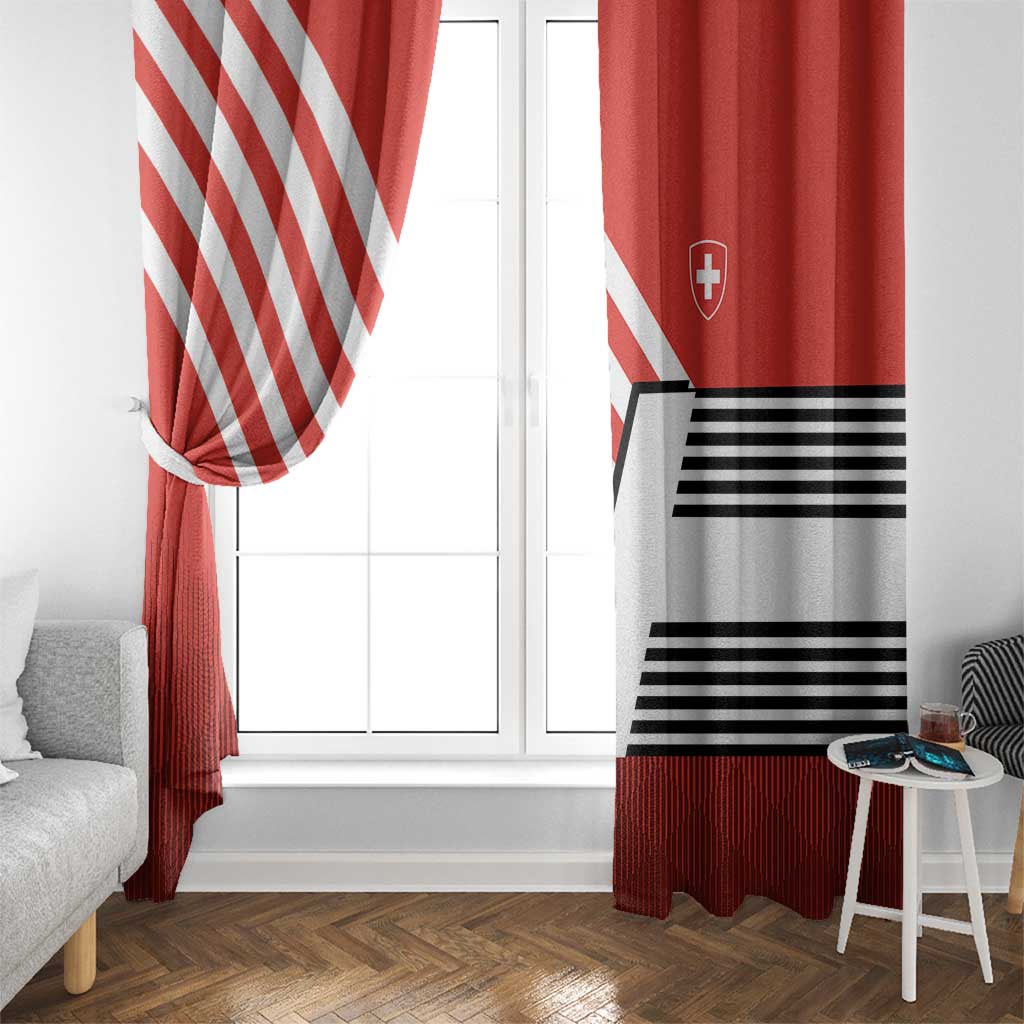 Switzerland Coat of Arms Window Curtain Swiss Greek cross