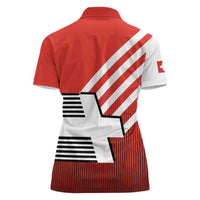 Switzerland Coat of Arms Women Polo Shirt Swiss Greek cross