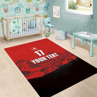 Custom Switzerland Football Area Rug Swiss Alps